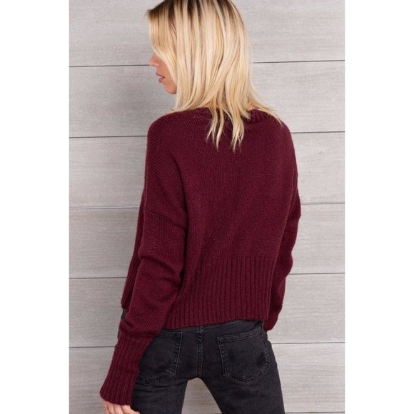 WOODEN SHIPS Beige 3 Button Cropped Cardigan Sweater sz S/M Women's Jumper - Picture 12 of 14